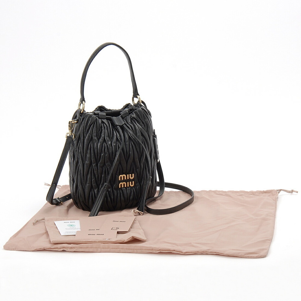 Miu Miu Bucket Shoulder Bag Black - image 4